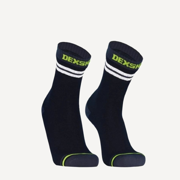Носки мембранные DexShell Pro Visibility Cycling (; XL (46-48); Черный/Серый/Зеленый)